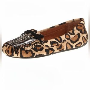 Sam Edelman Leather flat loafers Shoes sz 8 M Jeweled